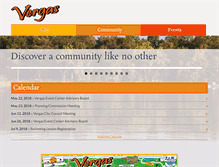 Tablet Screenshot of cityofvergas.com